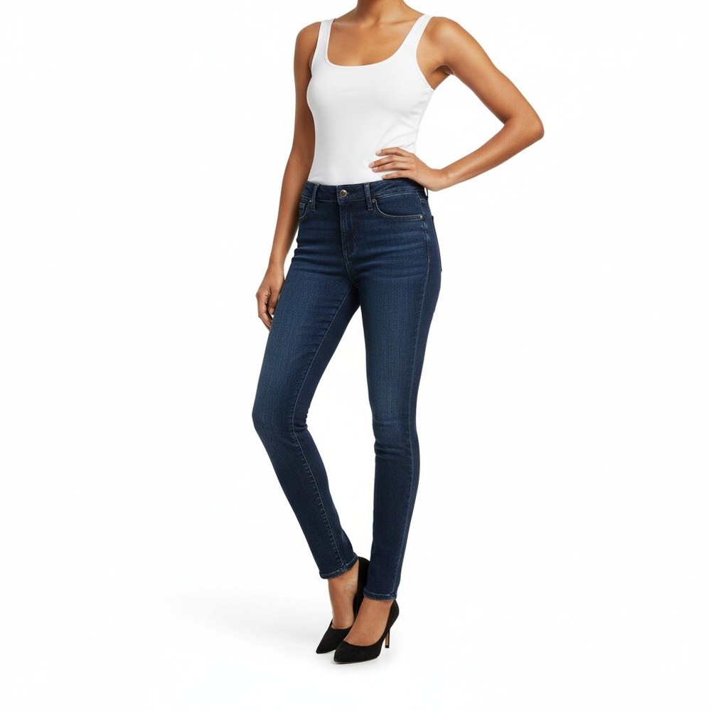 Banana Republic Womens Skinny Jeans Dark Wash Stretch Denim Casual Workwear 28